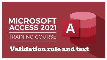Validation rule and text in MS Access#database #microsoftaccess #table #ethiopiannews #amharic