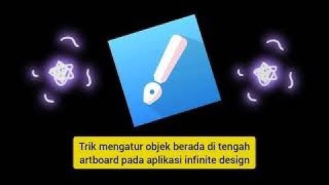 Trik cara mengatur posisi objek/design di tengah artboard pada aplikasi infinite design
