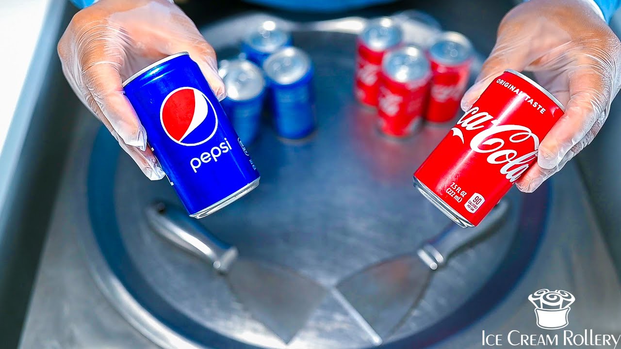 Ice Cream Rolls | Coca-Cola Vs. Pepsi | Asmr