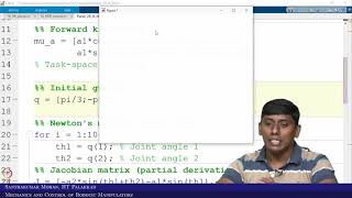 Lecture 18 - Inverse kinematic solution based on numerical methods using Matlab