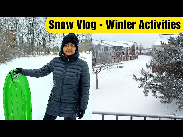 Snow Day Fun - USA Tamil Vlog - Americaவில் Winter - வெள்ளை மழை பொழிகின்றது | Food Tamil - Samayal & Vlogs