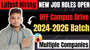 Latest Hirings | Realme , Appzlogic , BCE | Off Campus Drive | 2026, 2025, 2024 Batch Hirings