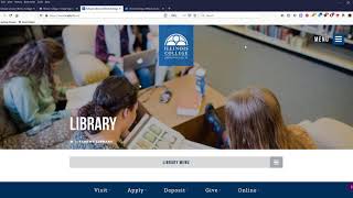 Schewe Library Getting to the Library's Homepage