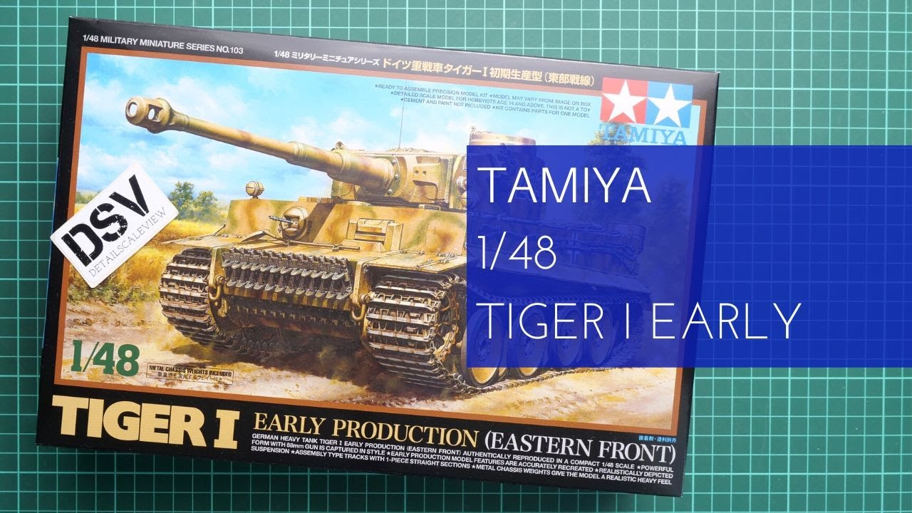 Tamiya 1/48 German Heavy Tank Tiger I Early Production (Eastern Front)  Model Kit