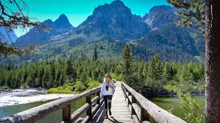 CAMPING INSIDE GRAND TETON NATIONAL PARK | Solo WOMAN LIVING in a TRAVEL TRAILER | Van Life