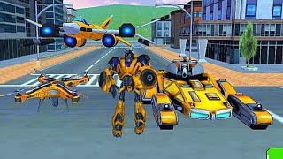 Multi Robot Transform Game 2021: Jet Tank Car Robot Transformation - Android Gameplay