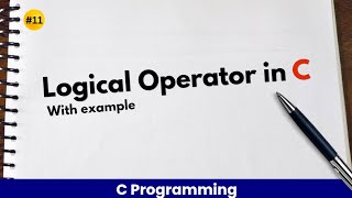 What is Logical operator in C | CodeWithSonuu #cprogramming #operator #CodeWithSonuu