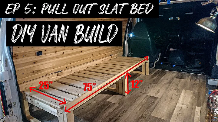 Chevy Astro DIY Stealth Camper Van Build EP 5: Pull Out Slat Bed