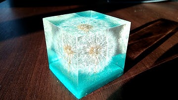 Dandelion in resin using mold / DIY / resin art