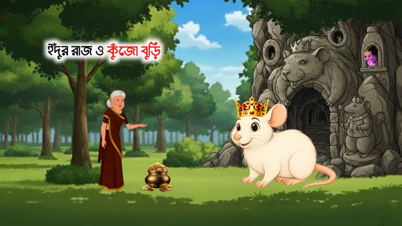 ইঁদুর রাজ ও কুঁজো বুড়ি | Bangla Fairy Tales | Bangla Cartoon | Bangla Moral Story | Thakurmar Jhuli