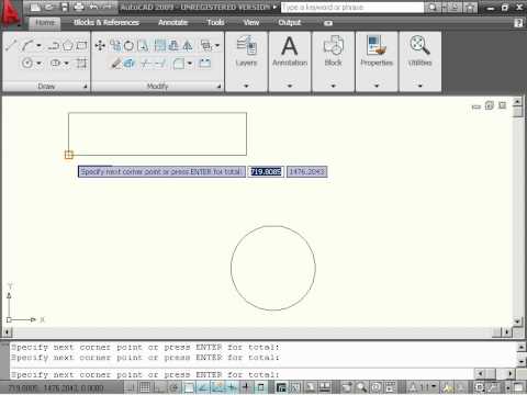 AutoCAD 2009  Урок 46  Нахождение площади и периметра