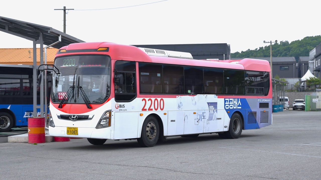 (원속도 주행) 파주 버스 Paju Bus 2200 홍대입구 Hongik Univ. → 장터고개·맥금동종점 Jangteogogae · Maekgeum-dong end pt.