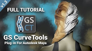 [NEW] GS CurveTools - Full Tutorial - Maya Plug-in, Hair Cards, Game Hair