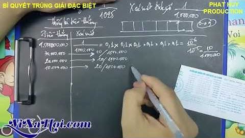 BÍ QUYẾT TRÚNG SỐ GIẢI ĐẶC BIỆT
