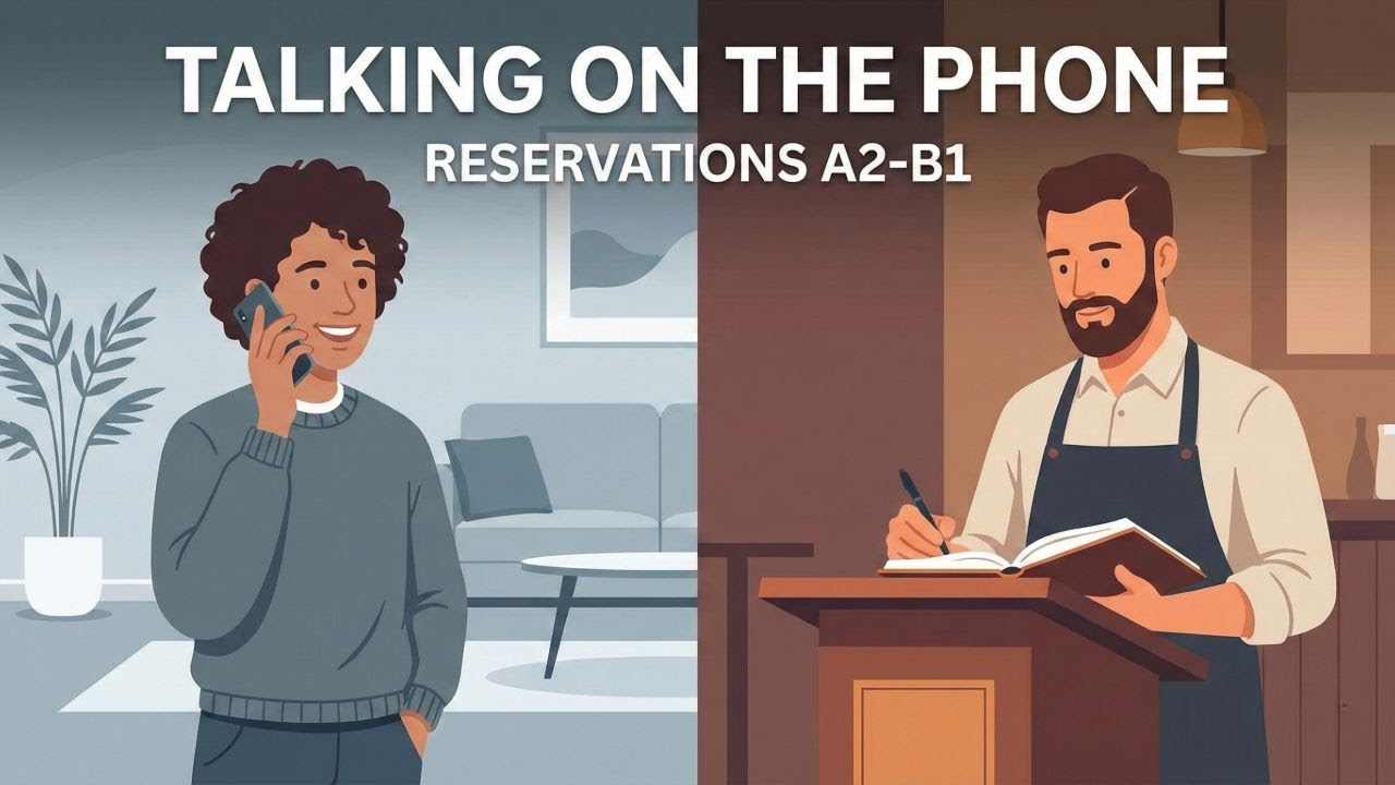 Making a Reservation on the Phone | English Listening Practice Level A2-B1