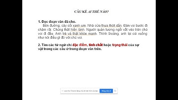Luyện từ và câu: Câu kể ai thế nào - lớp 4