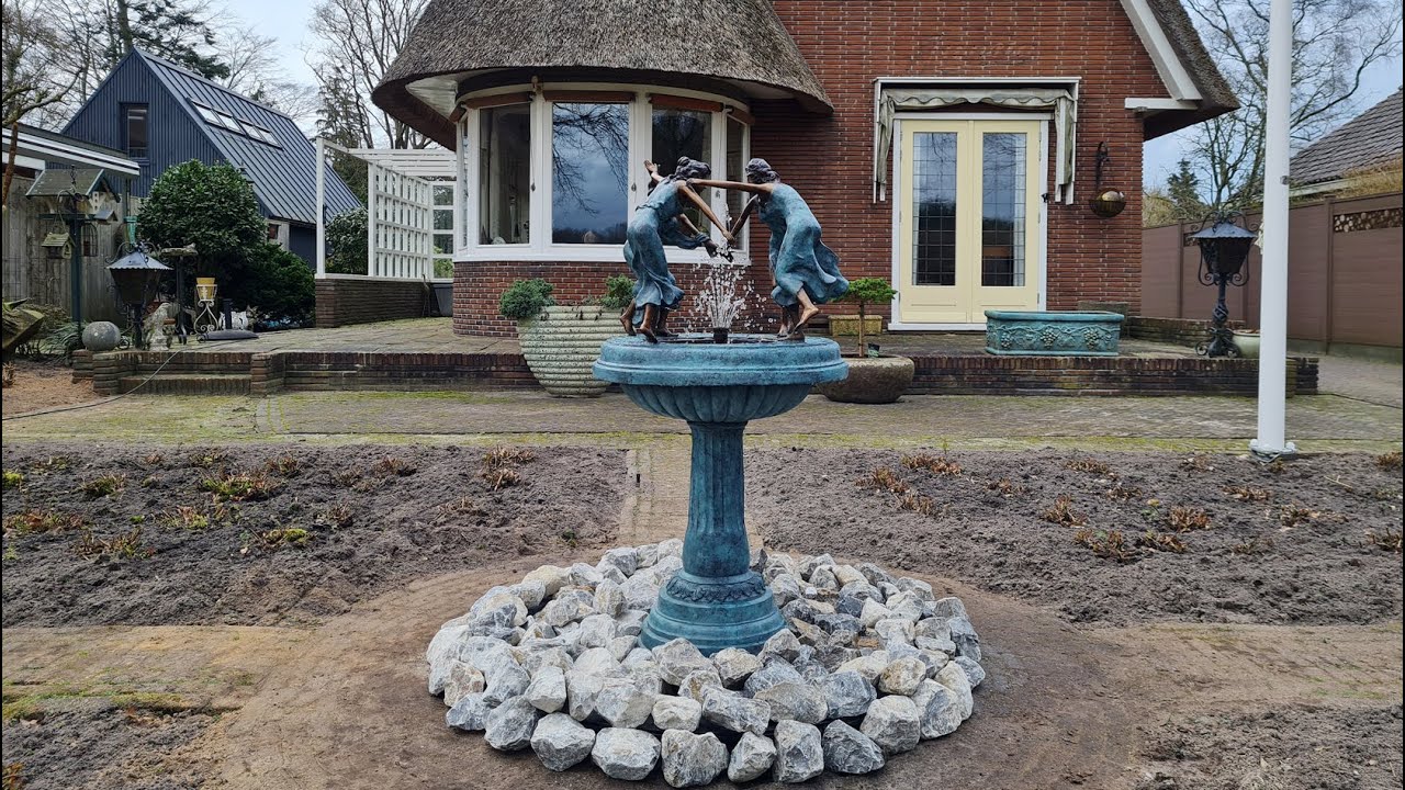 Fontein met dansende vrouwen in brons | Bronzen Beelden Winkel