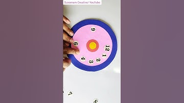 Easy paper clock model | Model of clock | Clock making at home easy | #youtubeshort #shorts