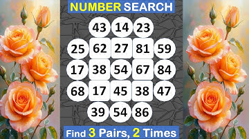 Number Search: How Peaceful Is Your Mind? #braingame #memory #puzzle #quiz #mindset #education -#335