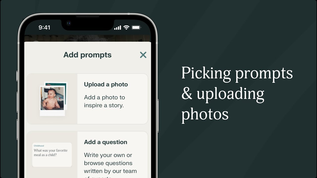 How to Add Prompts & Photos to Your Family Memory Book | Remento ...