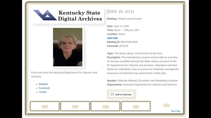 KAGC Lunch and Learn Deborah Hibbard KDLA16 June 2...