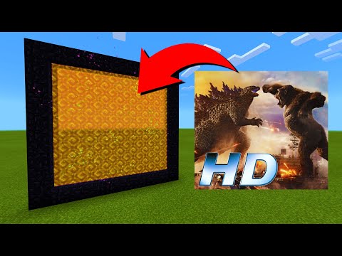 How To Make A Portal To The Godzilla vs Kong Movie Dimension in Minecraft!