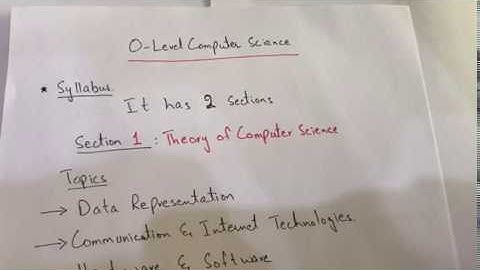 O-Level Computer Science Syllabus (2210)