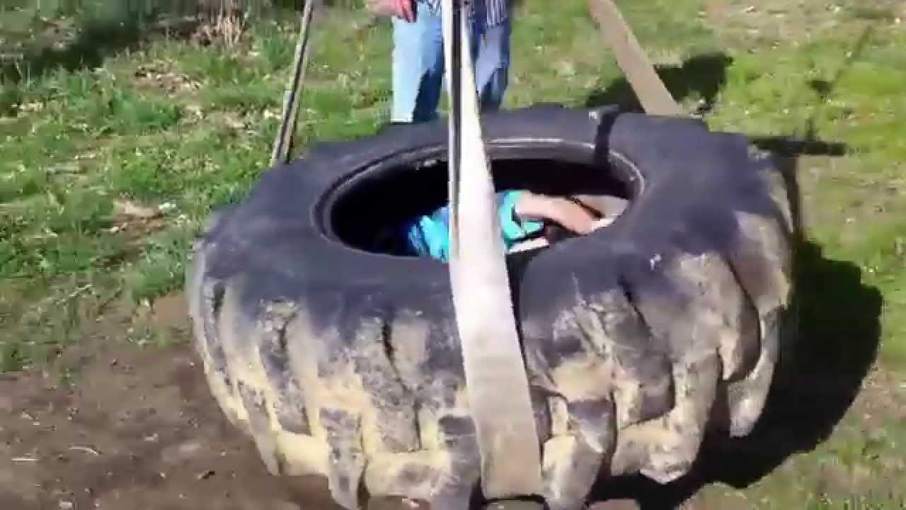Tire swing ride.