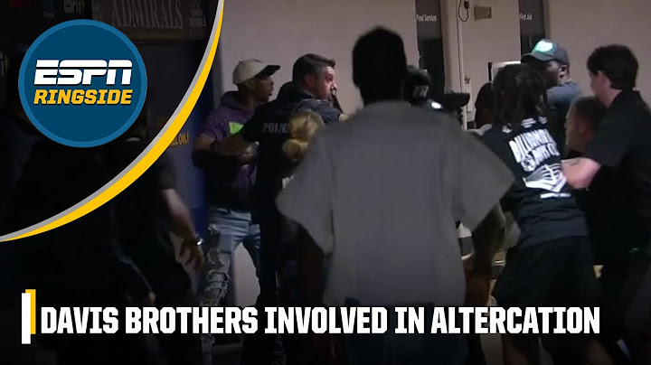 Backstage altercation takes place featuring Keyshawn Davis | ESPN Ringside
