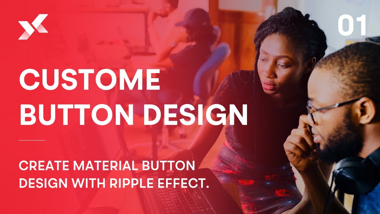 Custom Button In Android Using JAVA | By Appxcode - YouTube