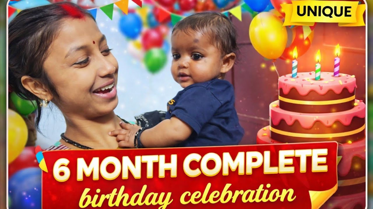 Birthday Celebration 🎂 || Radhya ka 6 month complete 💯 || #vlog 