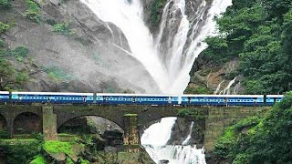 Goa Dudhsagar waterfall Of trains tunnels torrents