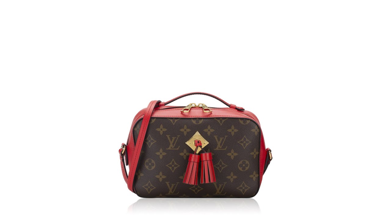 Louis Vuitton Brown Monogram Canvas & Coquelicot Leather Saintonge Bag –  FashionsZila