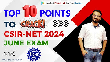 How to Crack CSIR-NET 2024 June Examination @physicshub