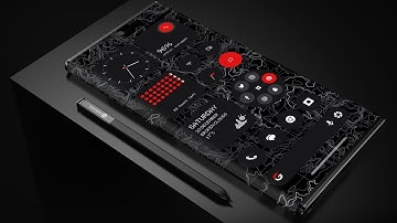 Tactical Black Android Homescreen | Clean Dark Nova Launcher Setup