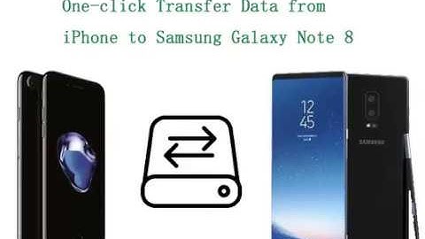 One-click Transfer iPhone Data to Samsung Note 8