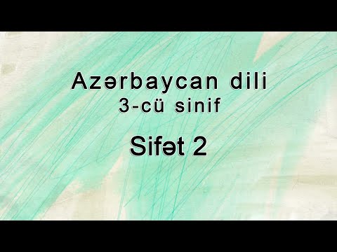 Azərbaycan dili - Sifət 2