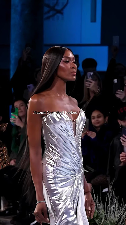 ✨runway queen🥰 Naomi Campbell for Celia Kritharioti 2024 | #naomicampbell #fashion