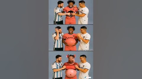 Ronaldo and ishowspeed messi Ai Edit funny pt2😂#ronaldo #funny  #ishowspeed #fyp #story #edit #memes