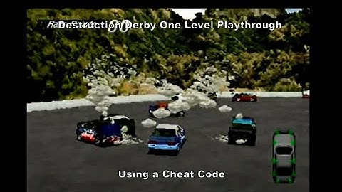 Destruction Derby One Level Playthrough using a Sega Saturn Cheat Code :D #SegaSaturn #Sega #Saturn