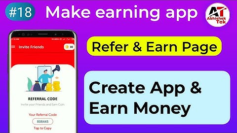 #18 How to make Referral System in Sketchware, how to make earning app in sketchware, earning app