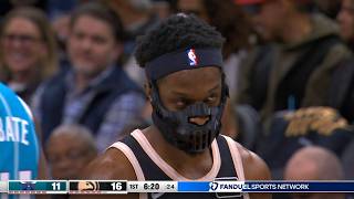 Onyeka Okongwu full highlights with a mask vs. Charlotte Hornets - 16 Points, 6 REBS, 2 AST, 1 BLK Wealth