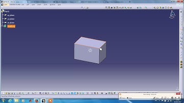 Catia part modelling- Pad and pocket