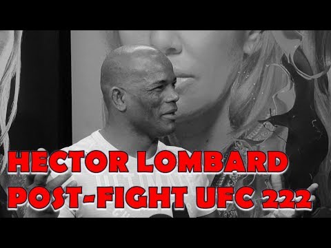 Hector Lombard Reacts To Disqualification At UFC 222 l Post Fight Interview - 동영상