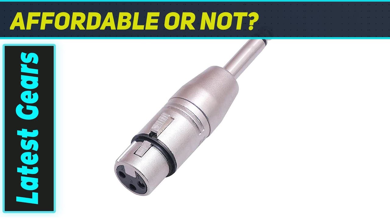 Лучший адаптер Sairps XLR Female на 1/4" TS для безупречного звука