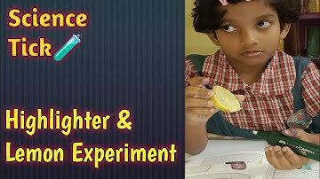 # Highlighter and Lemon Experiment For Kids