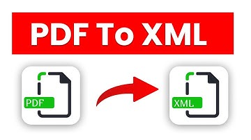 How to Convert PDF to XML