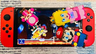 Lego Mario Enters Retro Nintendo Game Bowser Trapped Toadette