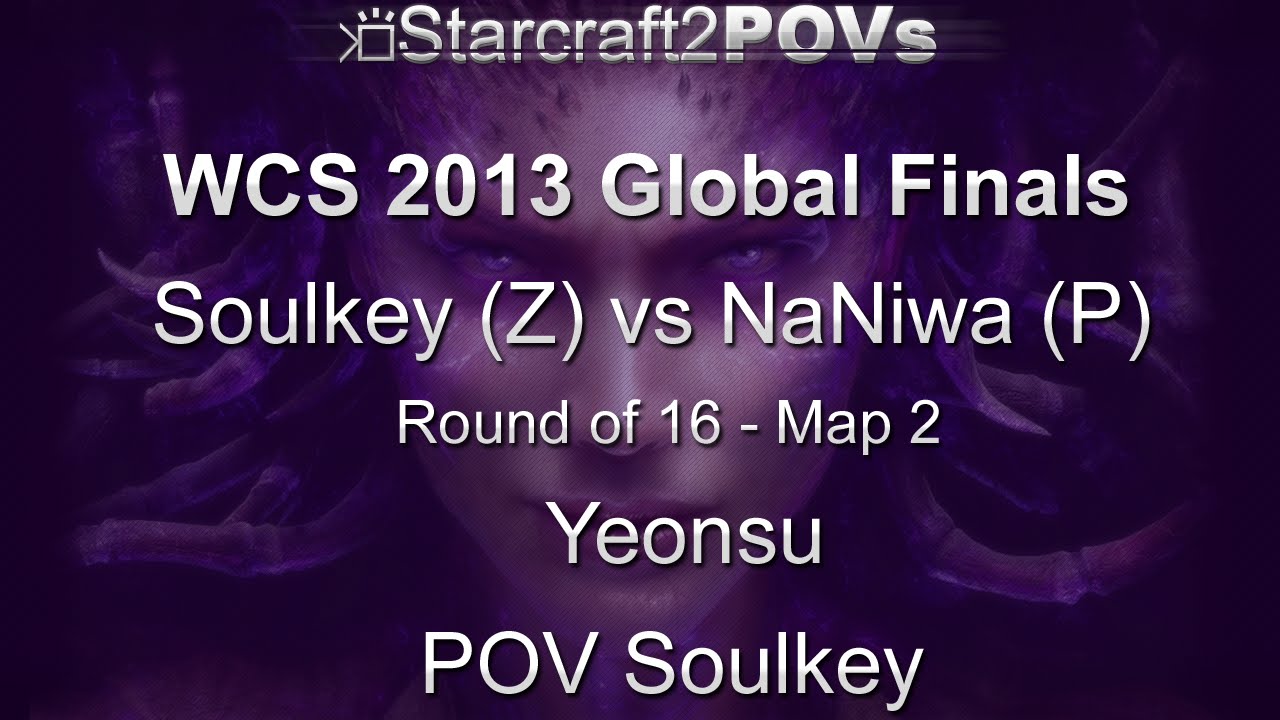 SC2 HotS - WCS 2013 Global Finals - Soulkey vs NaNiwa - Ro16 - Map 2 - Yeonsu - Soulkey