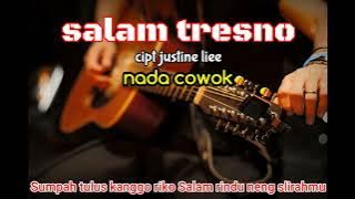 Salam tresno karaoke nada cowok